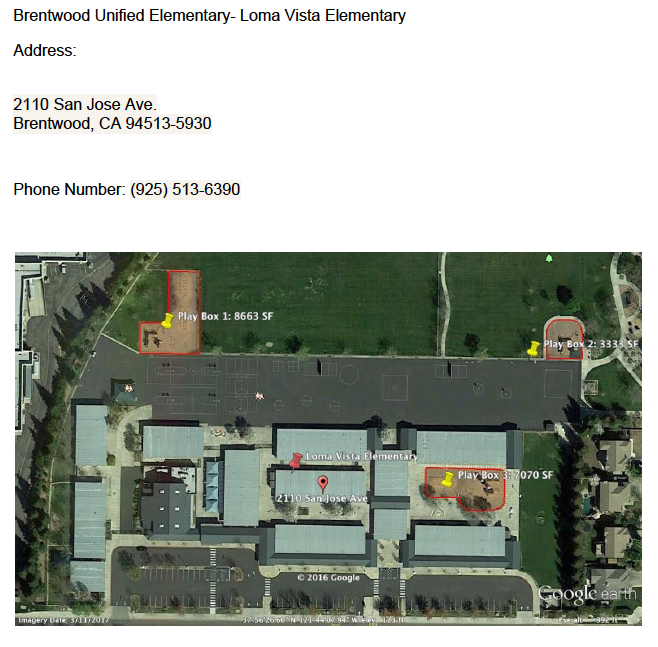 Brentwood Unified Elementary- Loma Vista Elementary Brentwood Unified Elementary- Loma Vista Elementary
