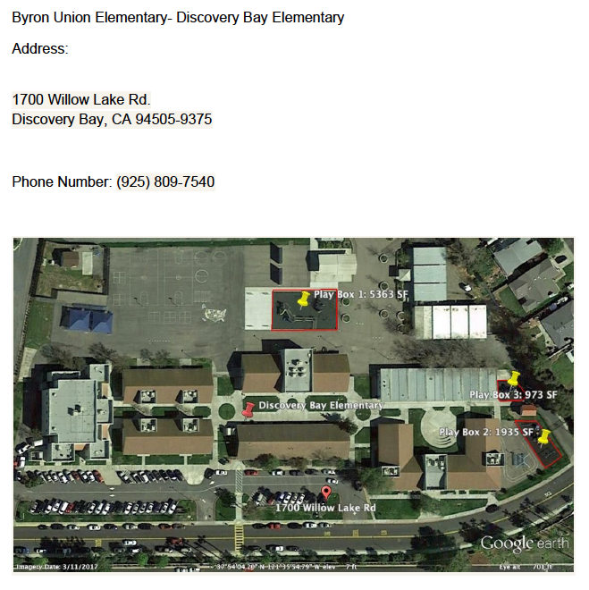 Byron Union Elementary- Discovery Bay Elementary Byron Union Elementary- Discovery Bay Elementary