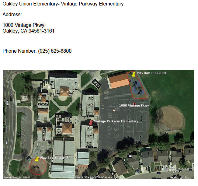 Oakley Union Elementary- Vintage Parkway Elementary Oakley Union Elementary- Vintage Parkway Elementary