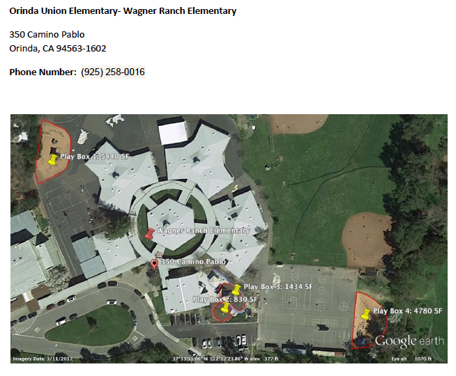 Orinda Union Elementary- Wagner Ranch Elementary Orinda Union Elementary- Wagner Ranch Elementary