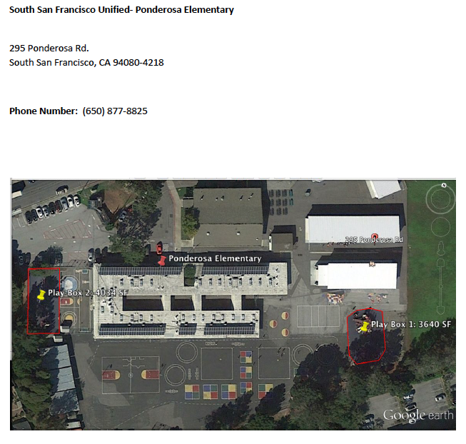 South San Francisco Unified- Ponderosa Elementary South San Francisco Unified- Ponderosa Elementary