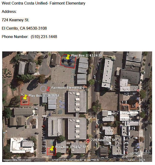 West Contra Costa Unified- Fairmont Elementary West Contra Costa Unified- Fairmont Elementary