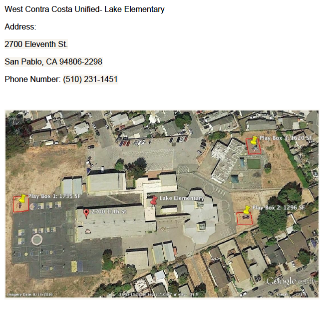 West Contra Costa Unified- Lake Elementary West Contra Costa Unified- Lake Elementary