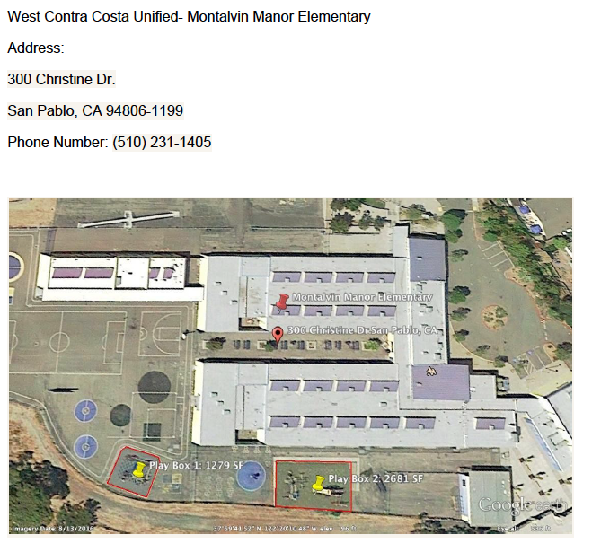 West Contra Costa Unified- Montalvin Manor Elementary West Contra Costa Unified- Montalvin Manor Elementary