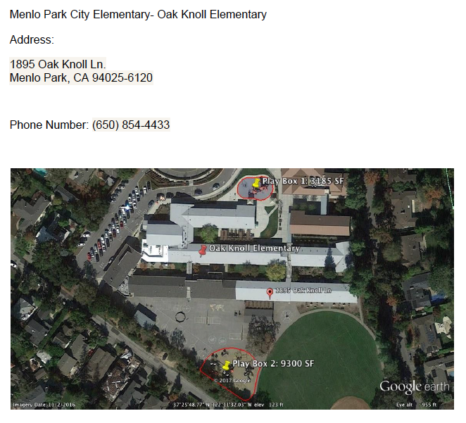 Menlo Park City Elementary- Oak Knoll Elementary Menlo Park City Elementary- Oak Knoll Elementary